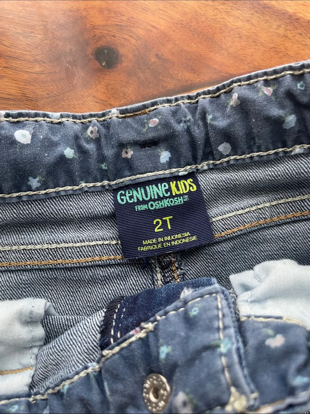 Lot of 3 pair of 2T denim Gymboree, Oshkosh
